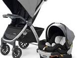 Baby Stroller Travel System 3-in-1 | Adjustable Pram Car Seat Accessories Grey - фото 2