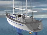 Sail-motor yacht 42ft katch Cruiser. Custom built. - photo 1