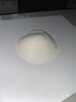 Vitsocker i förpackningar om 50 kg.